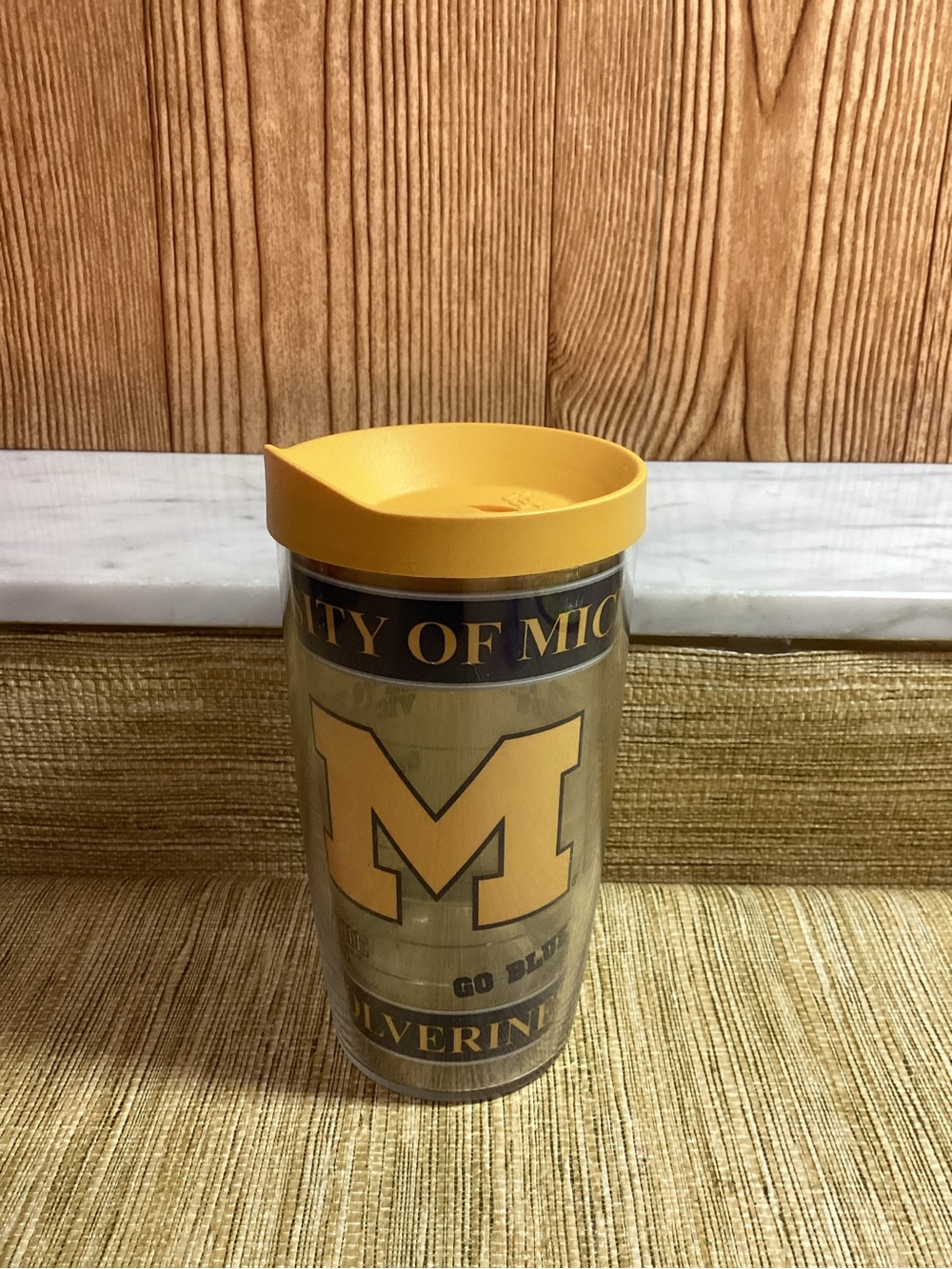 University of Michigan Wolverines Yellow Travel Tervis Tumbler 16oz